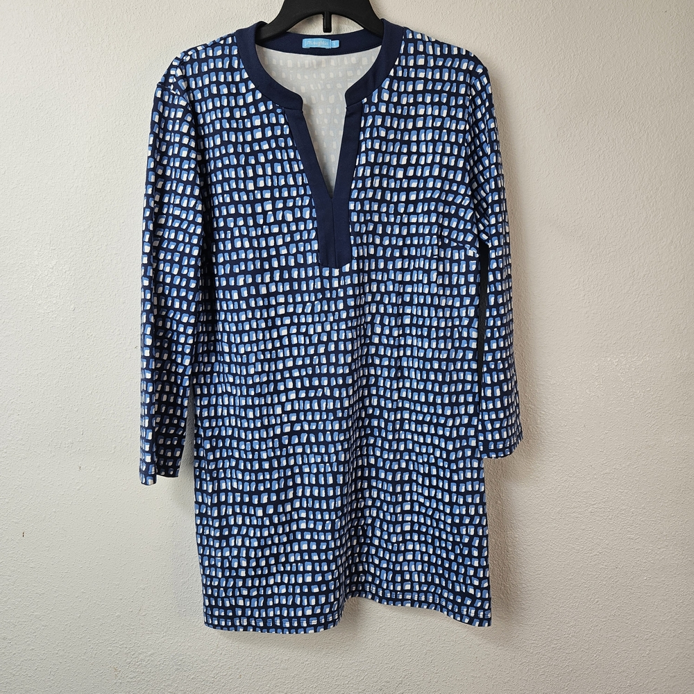J. McLaughlin Catalina Cloth Tunic Long Sleeve Shirt Women's S